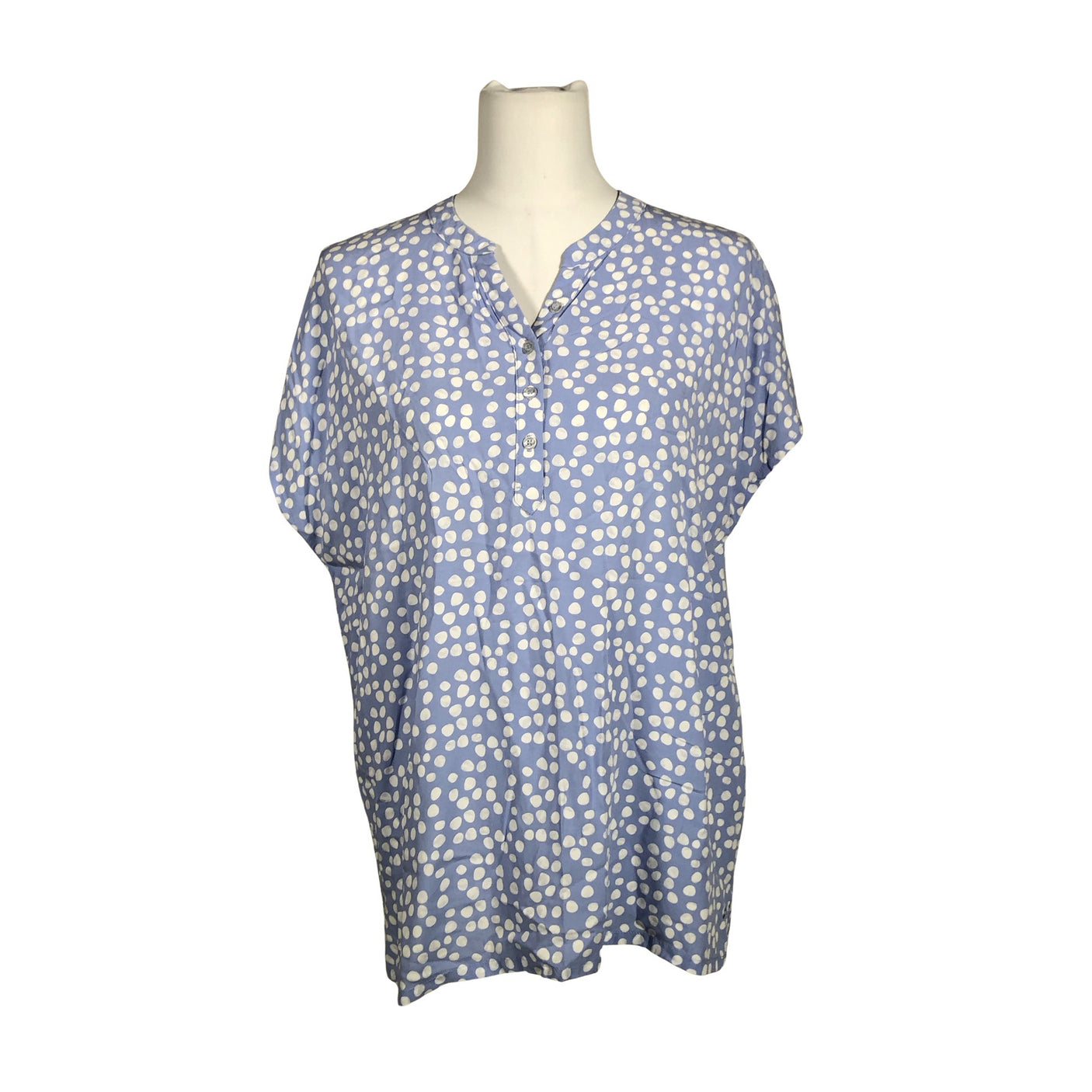 Unisex Luhta - Lühikeste käistega pluus, suurus 40 - Helesinine (1)
