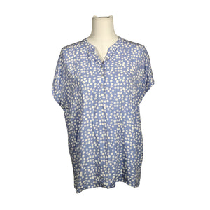 Unisex Luhta - Lühikeste käistega pluus, suurus 40 - Helesinine (1)