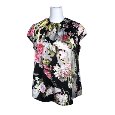 Unisex Comma - Lühikeste käistega pluus, suurus 40 - Must ()