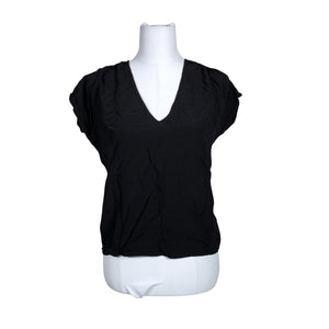 Unisex &Other Stories - Lühikeste käistega pluus, suurus 34 - Must (1)
