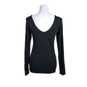 Unisex Nanso - Trikotaažist pluus, suurus 36 - Must (2)