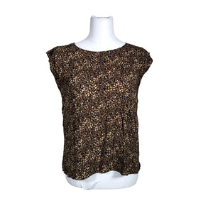 Unisex Opus - Lühikeste käistega pluus, suurus 38 - Pruun (1)