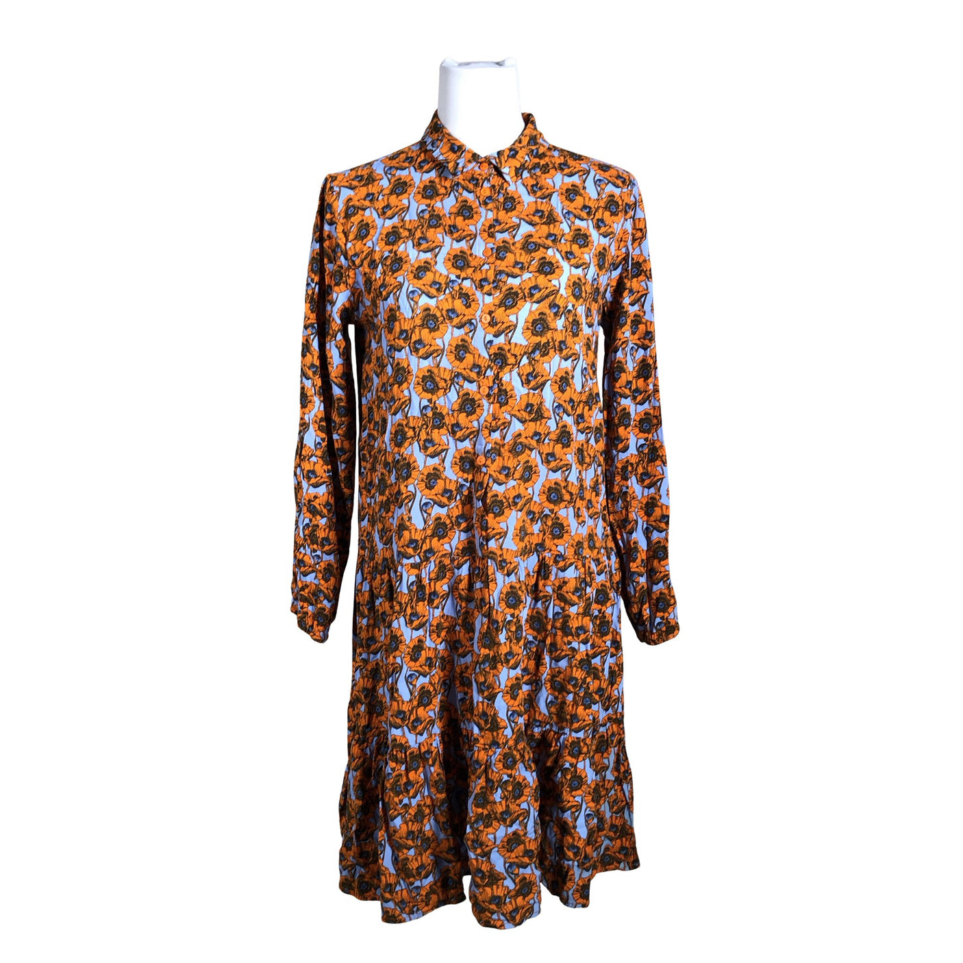 Unisex MSCH Copenhagen - Mitteveniv kleit, suurus 38 - Oranž (1)