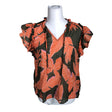 Unisex Mos Mosh - Lühikeste käistega pluus, suurus 36 - Oranž ()