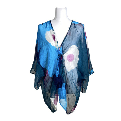 Unisex Marimekko - Lühikeste käistega pluus, suurus Maxi - Sinine ()