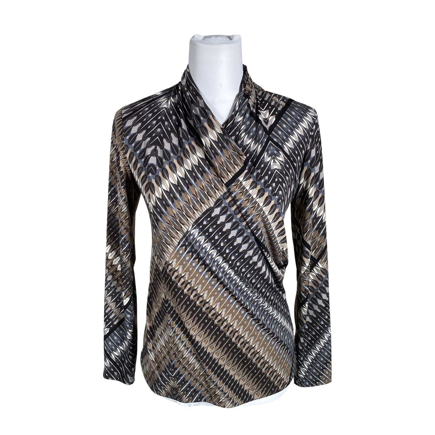 Unisex Andiata - Trikotaažist pluus, suurus 36 - Pruun (1)