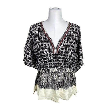 Unisex Bohemiana - Lühikeste käistega pluus, suurus 38 - Must ()