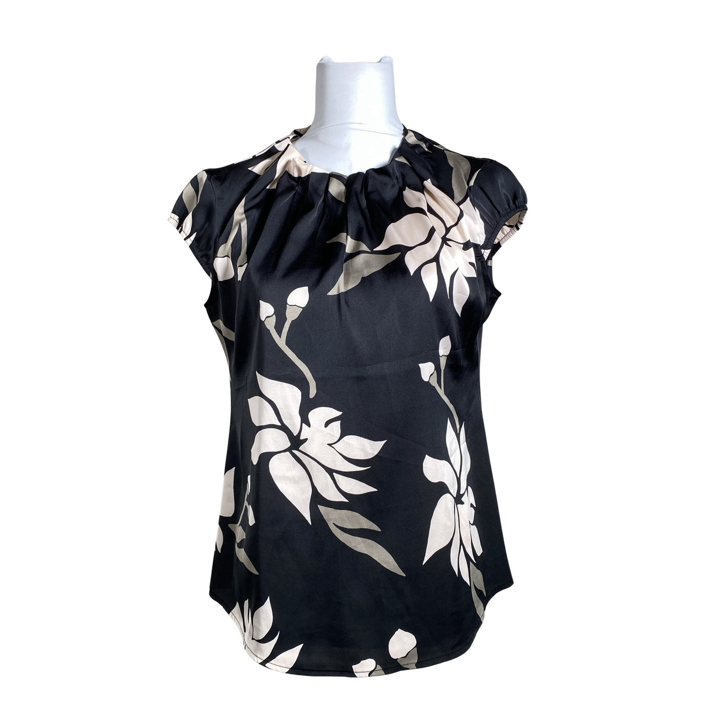 Unisex Comma - Lühikeste käistega pluus, suurus 34 - Must (1)