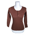 Unisex Kaiko - Trikotaažist pluus, suurus 34 - Pruun ()