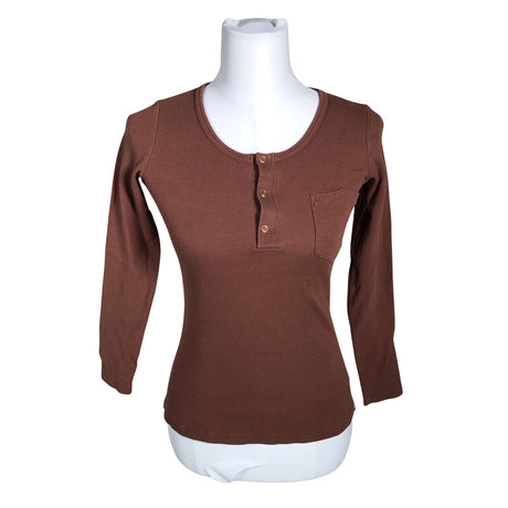 Unisex Kaiko - Trikotaažist pluus, suurus 34 - Pruun ()