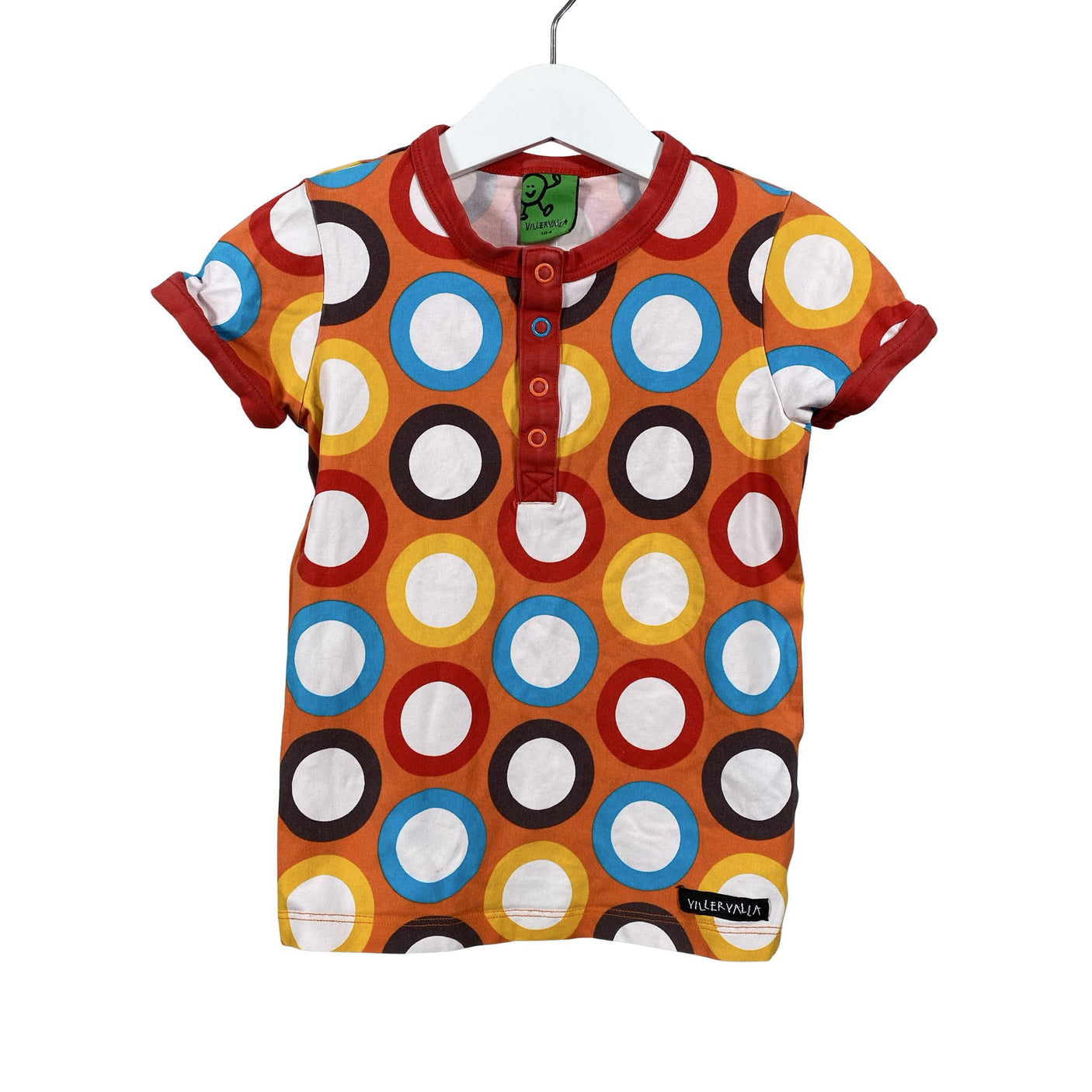 Unisex Villervalla - T-särk, suurus 98 - 104 - Oranž (1)