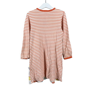 Unisex Hilla - Trikotaažist kleit, suurus 116 - 122 - Oranž (2)