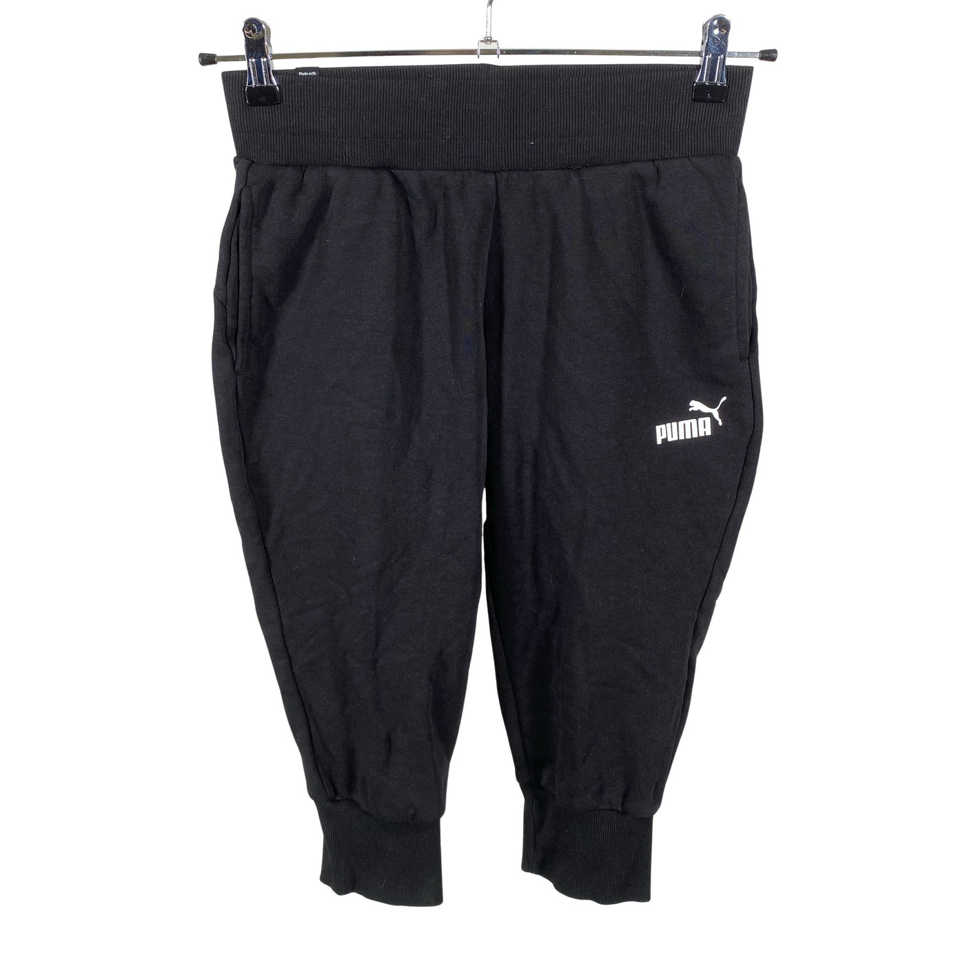Unisex Puma - Trikotaažist poolpikad püksid, suurus 34 - Must (1)
