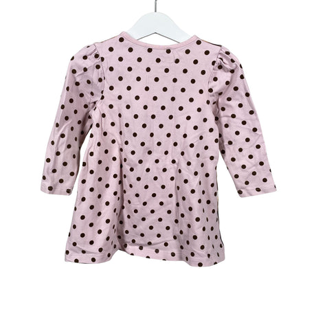 Unisex Lindex - Trikotaažist kleit, suurus 86 - 92 - Heleroosa (2)