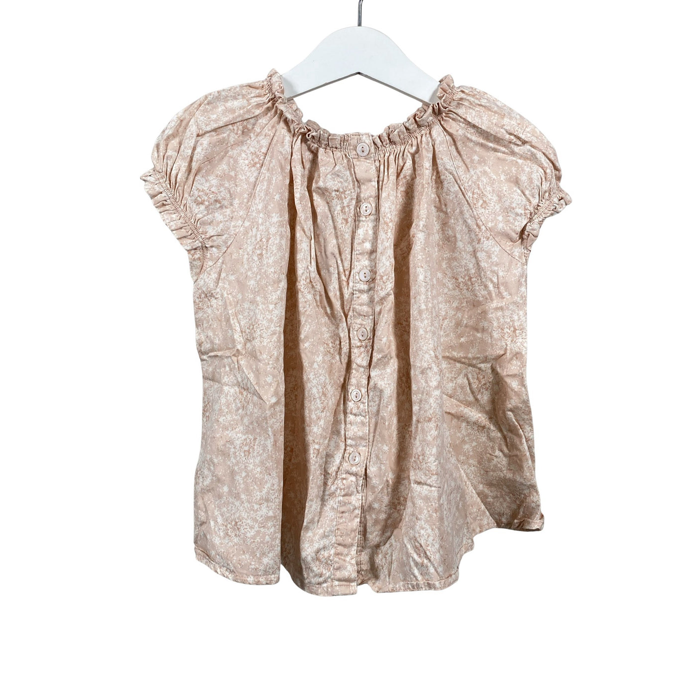 Unisex POMPdeLUX - Lühikeste käistega pluus, suurus 98 - 104 - Heleroosa (2)