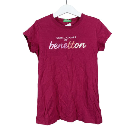Unisex Benetton - T-särk, suurus 134 - 140 - Roosa ()