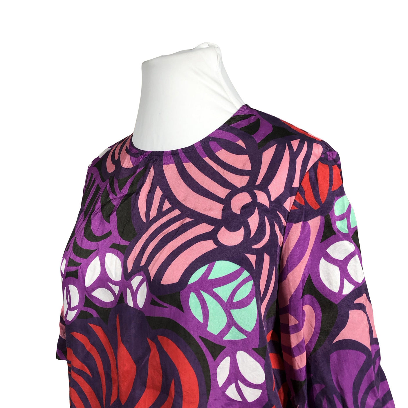 Unisex Marimekko - Lühikeste käistega pluus, suurus 44 - Lilla (2)