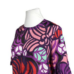 Unisex Marimekko - Lühikeste käistega pluus, suurus 44 - Lilla (2)
