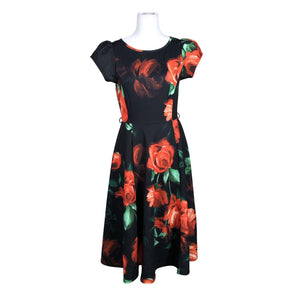 Unisex Lady Vintage - Trikotaažist kleit, suurus 40 - Must (1)