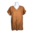Unisex NOSH - Lühikeste käistega pluus, suurus 40 - Pruun ()