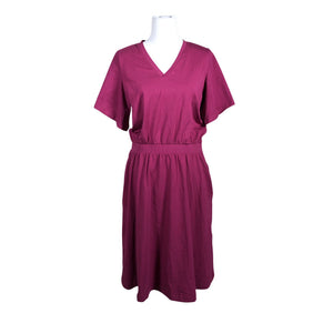 Unisex NOSH - Trikotaažist kleit, suurus 38 - Veinipunane (1)