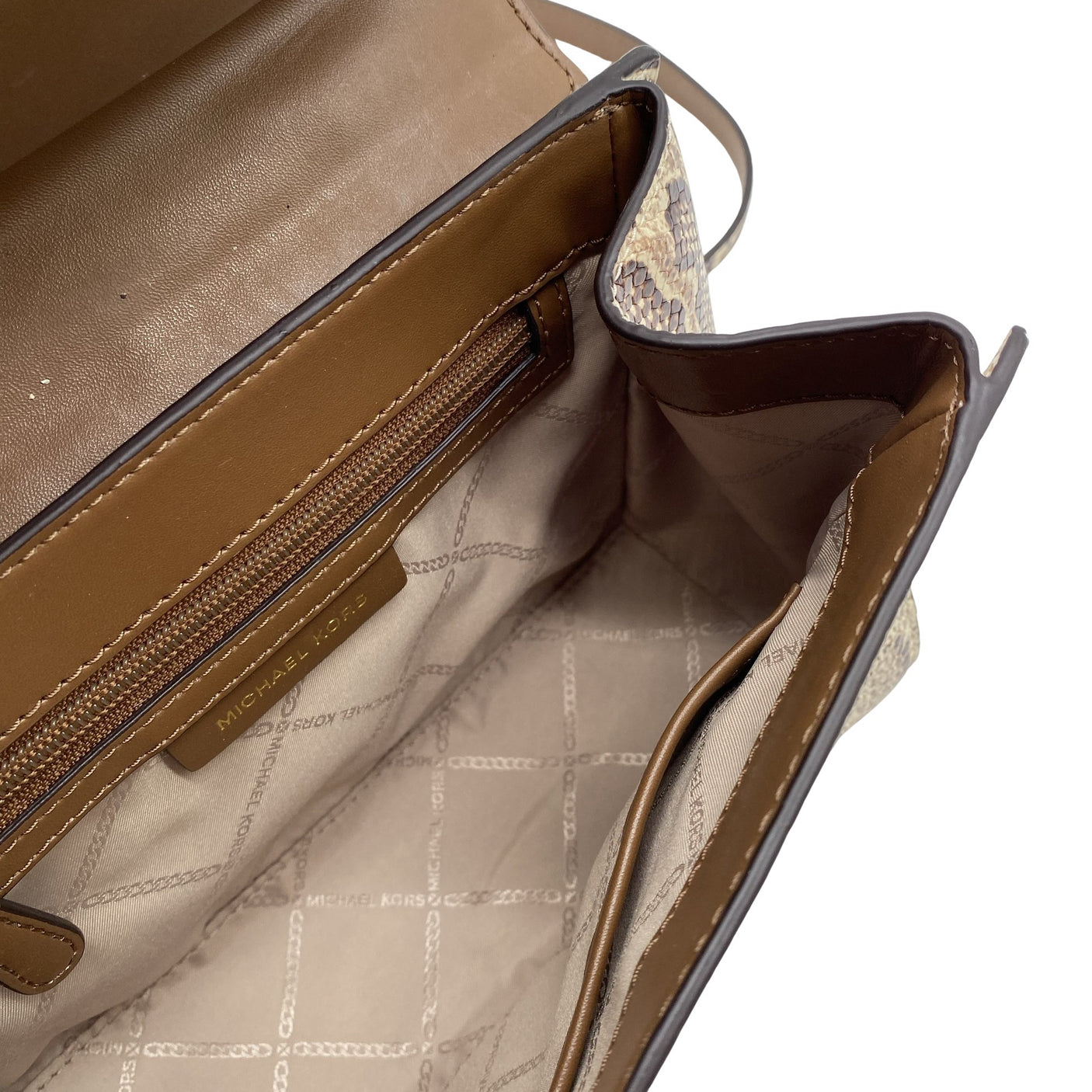 Unisex Michael Kors - Käekott, suurus Midi - Beige (3)