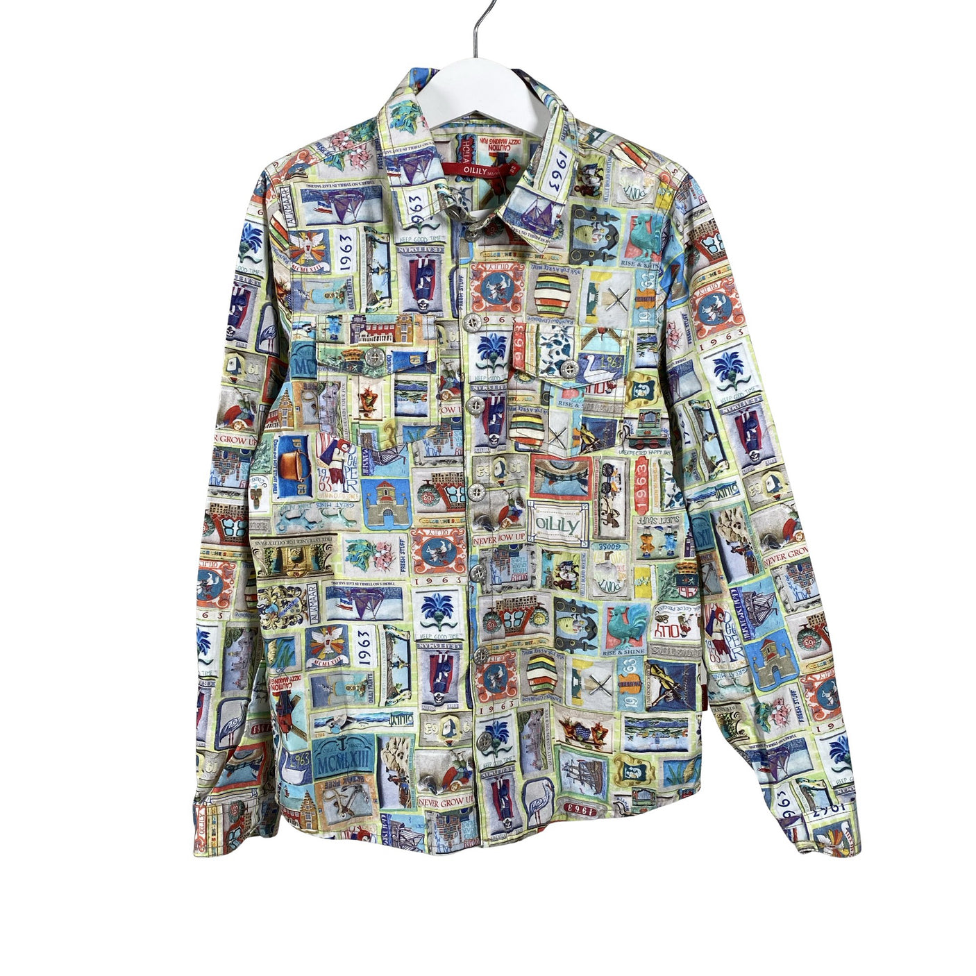 Unisex Oilily - Triiksärk, suurus 134 - 140 - Roheline (1)