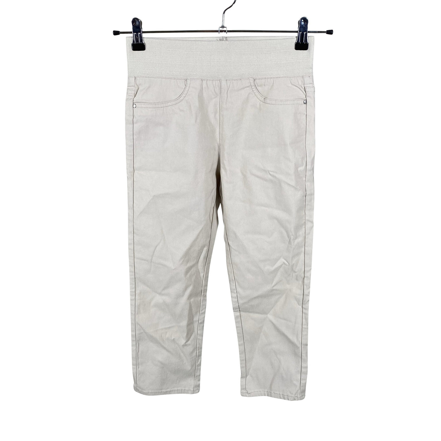 Unisex Free Quent - Teksast poolpikad püksid, suurus 34 - Beige (1)