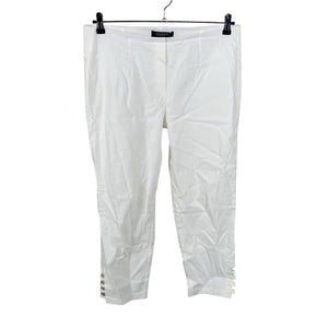 Unisex Femme - Mittevenivad poolpikad püksid, suurus 44 - Valge (1)