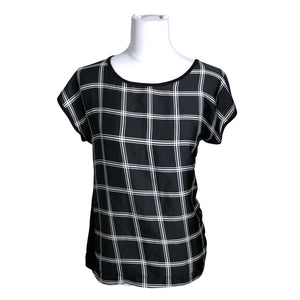 Unisex Global - Lühikeste käistega pluus, suurus 36 - Must (1)
