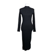Unisex Toive - Trikotaažist kleit, suurus 38 - Must ()