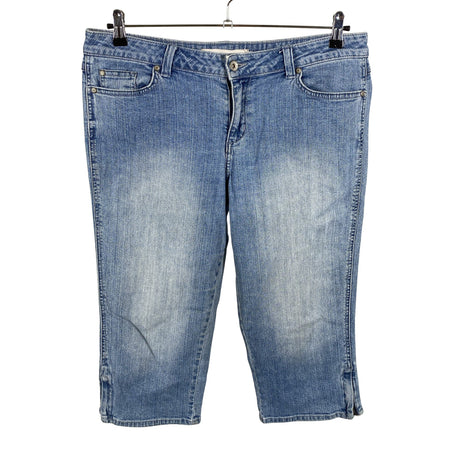 Unisex Carla F - Teksast poolpikad püksid, suurus 44 - Sinine ()