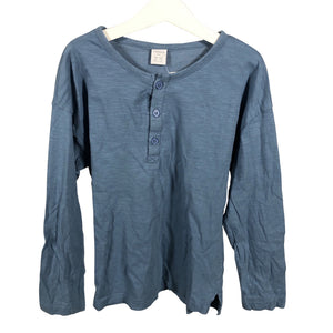 Unisex Lindex - Trikotaažist pluus, suurus 122 - 128 - Helesinine (1)