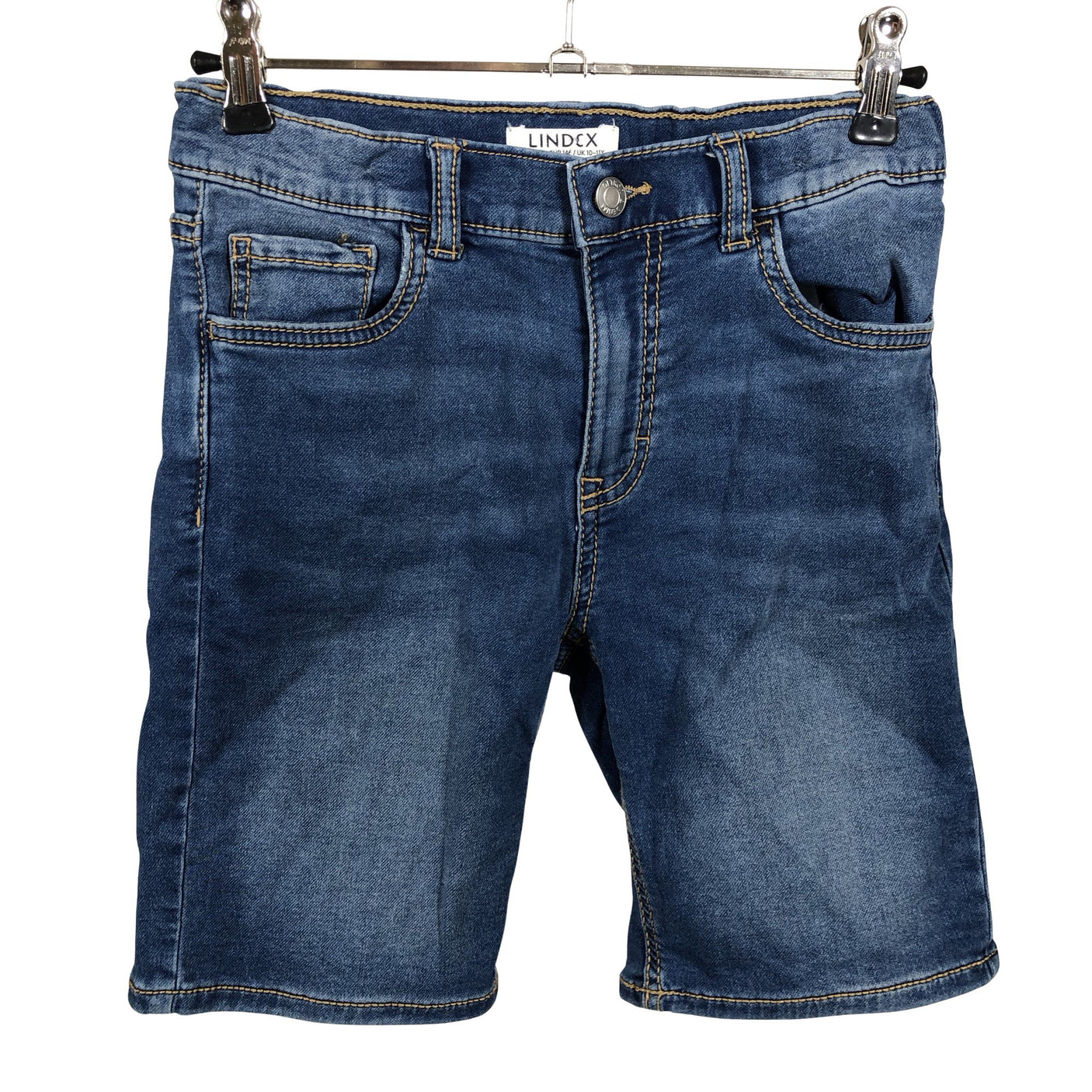 Unisex Lindex - Teksast lühikesed püksid, suurus 140 - 146 - Sinine (1)