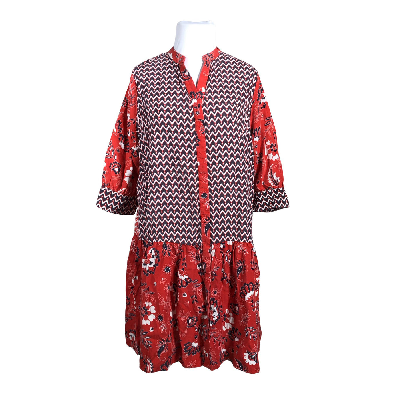 Unisex Ulla Popken - Õhuke kleit, suurus 50 - Punane (1)
