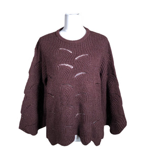 Unisex Rosebud - Kampsun, suurus 40 - Veinipunane (1)