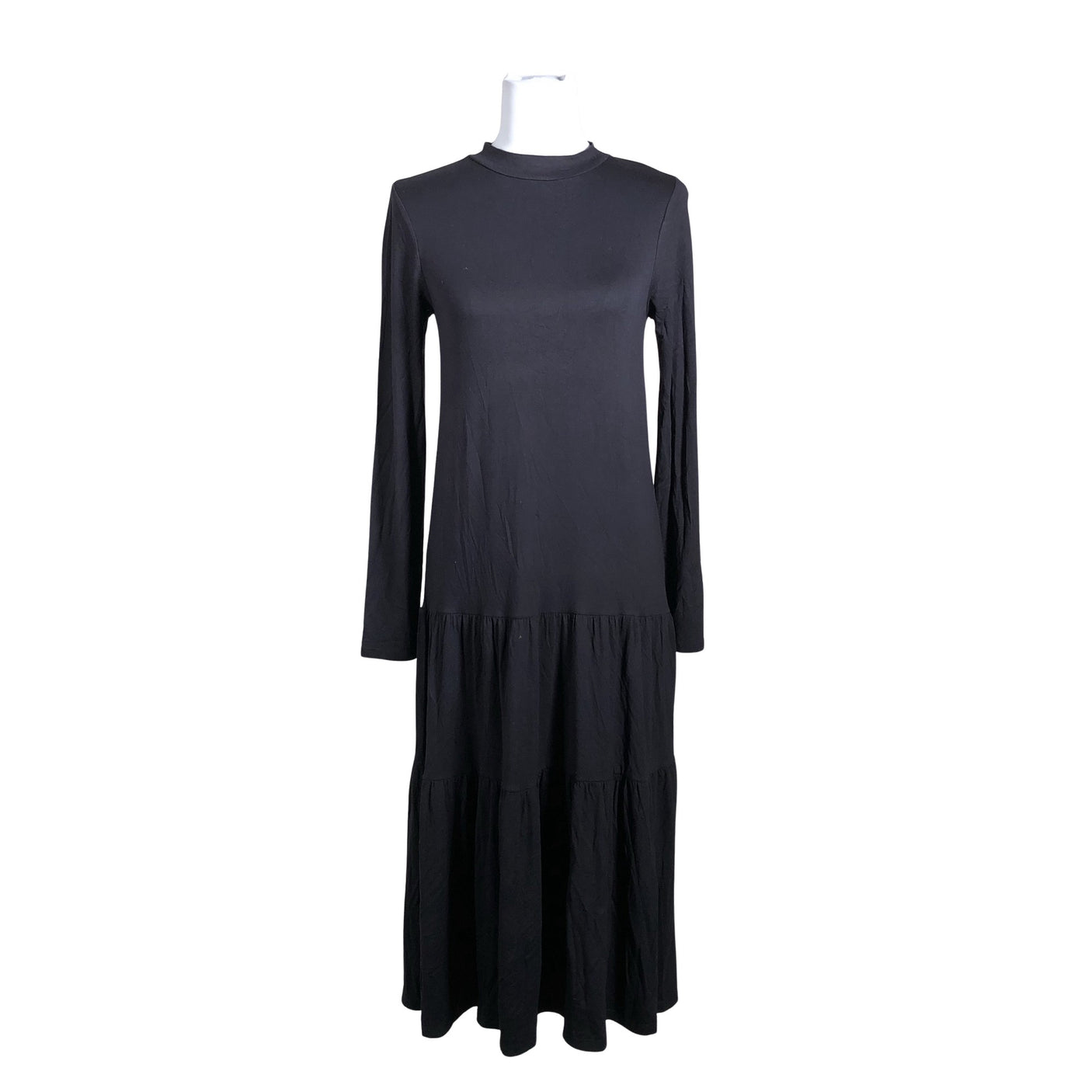 Unisex Lindex - Trikotaažist kleit, suurus 36 - Must (1)