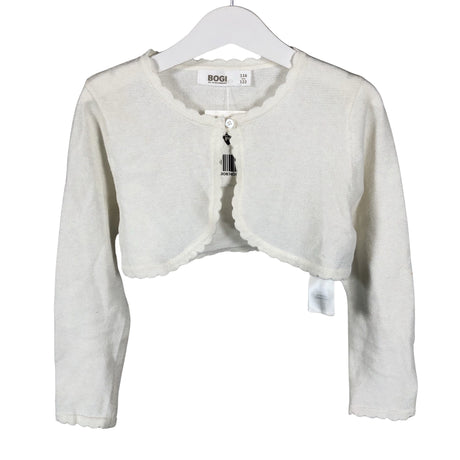 Unisex Bogi - Kootud boolero, suurus 116 - 122 - Valge ()