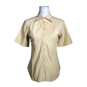 Unisex Järvi Muoti - Lühikeste käistega pluus, suurus 36 - Beige (1)