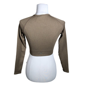 Unisex Aim'n - Spordisärk, pikad käised, suurus 36 - Beige (2)