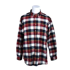 Unisex Barbour - Flanellsärk, suurus XXL - Veinipunane (1)