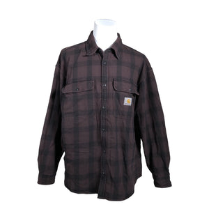 Unisex Carhartt - Flanellsärk, suurus XXL - Veinipunane (1)