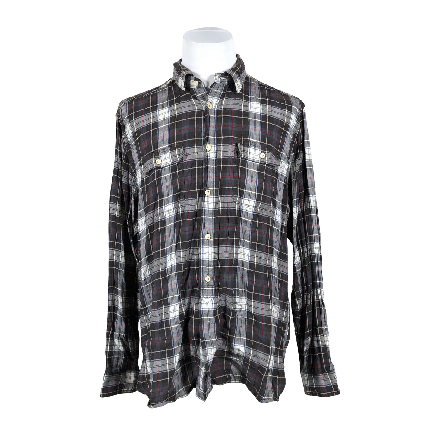 Unisex Cottonfield - Flanellsärk, suurus XXL - Pruun (1)