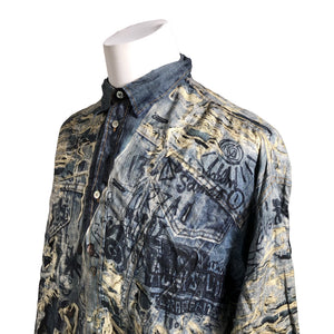 Unisex Acne Studios - Triiksärk, suurus L - Sinine (3)