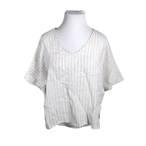 Unisex Bohemiana - Lühikeste käistega pluus, suurus 44 - Valge (1)