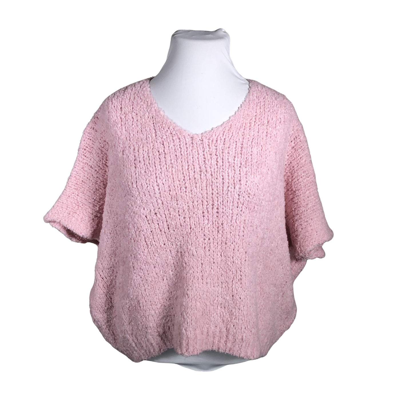 Unisex Bohemiana - Kootud vest, suurus 44 - Heleroosa (1)