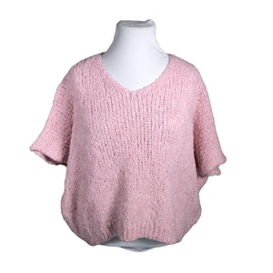 Unisex Bohemiana - Kootud vest, suurus 44 - Heleroosa (1)