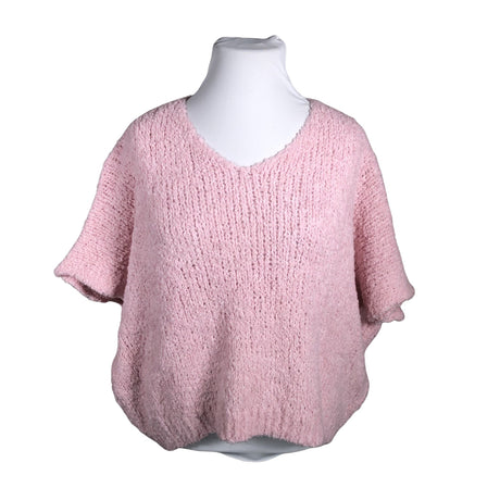 Unisex Bohemiana - Kootud vest, suurus 44 - Heleroosa ()