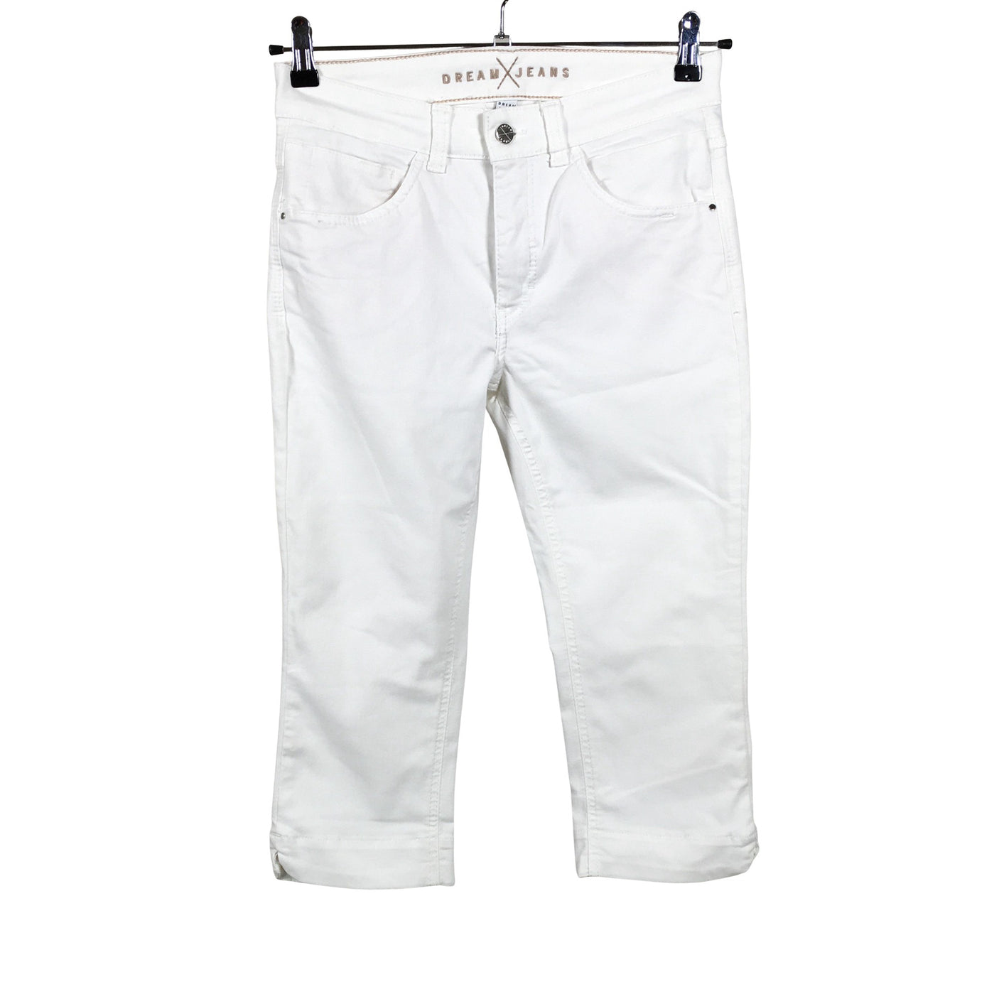 Unisex MAC - Teksast poolpikad püksid, suurus 36 - Valge (1)