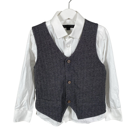 Unisex Lilleman - Triiksärk, suurus 116 - 122 - Valge ()